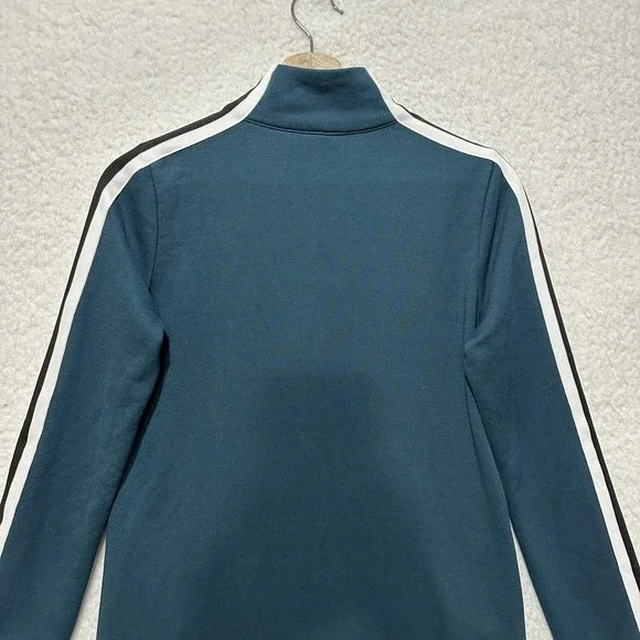 Athleta Crosstown Track Dress 1/4 Zip Long Sleeve Stripes Women's Size XS Green‎ - Picture 10 of 16